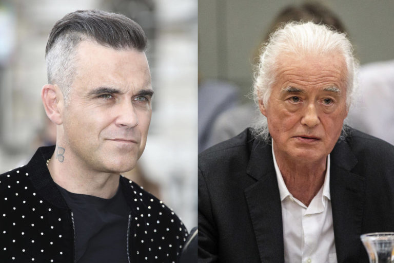 La guerra vecinal entre Robbie Williams y Jimmy Page